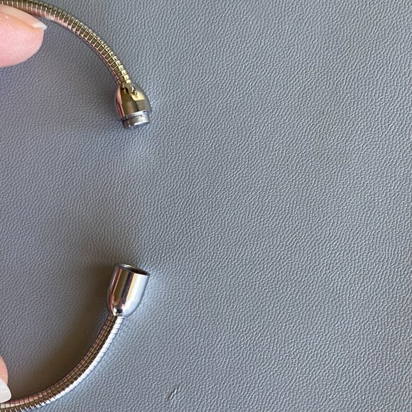 FAC Silver Tone Clear & Black Crystal Bracelet NWT - Picture 3 of 5